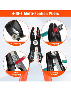 Pelacables 4 en 1 ValueMax - Alicates Multifuncionales 10-20 AWG 2