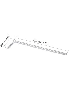 Llave Torx T20 uxcell 2 Pcs Acero CR-V 116 mm a Prueba de Manipulación 2