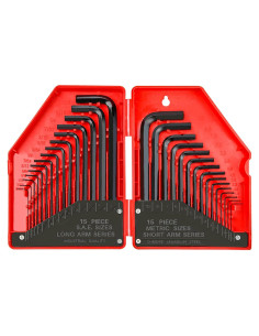 Juego de Llaves Allen Hexagonales YIYITOOLS 30 Piezas 1.27-10 mm