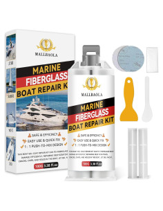 Kit de Reparación de Fibra de Vidrio Marino Mallbaola 100ml
