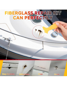 Kit de Reparación de Fibra de Vidrio Marino Mallbaola 100ml 2