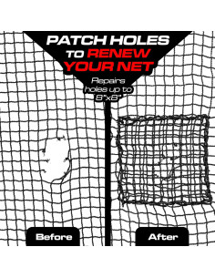 Kit de Reparación de Redes GoSports - 3 Parches 20x20 cm 2