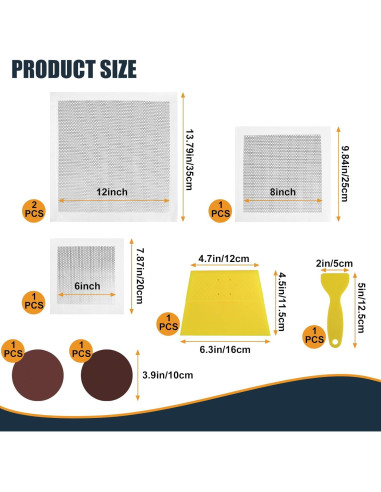 Kit de Reparación de Paneles de Yeso 8 Piezas Succulentlovers