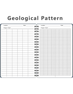 Cuadernos Espirales Impermeables WRENBEN A6 Geológicos Azul - 2PCS 2