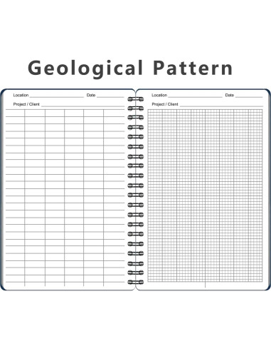 Cuadernos Espirales Impermeables WRENBEN A6 Geológicos Azul - 2PCS