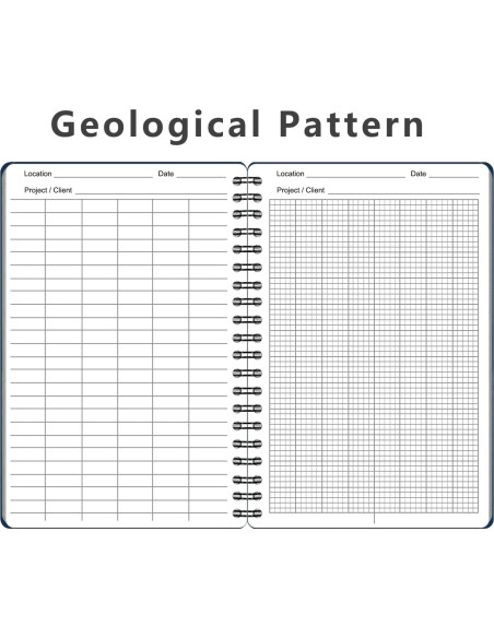 Cuadernos Espirales Impermeables WRENBEN A6 Geológicos Azul - 2PCS