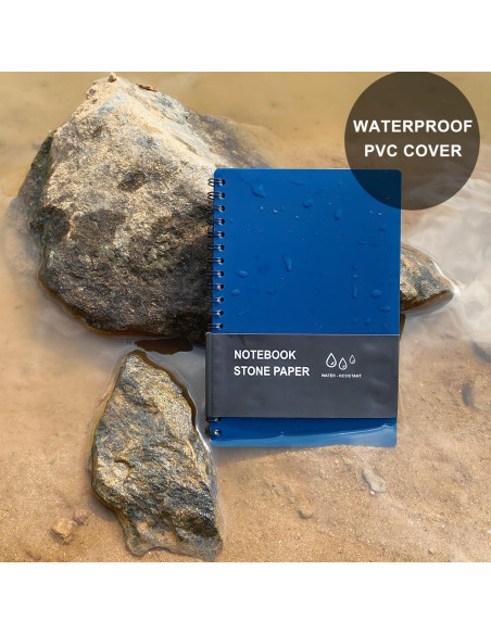 Cuadernos Espirales Impermeables WRENBEN A6 Geológicos Azul - 2PCS