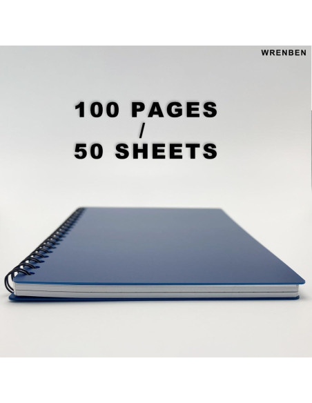 Cuadernos Espirales Impermeables WRENBEN A6 Geológicos Azul - 2PCS