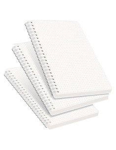 Cuaderno de Puntos RETTACY A5, Paquete de 3, 480 Páginas