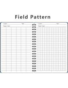 Cuadernos Espirales Impermeables WRENBEN 2PCS A6 Azul 2