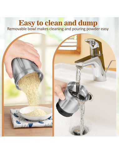 Molinillo Eléctrico de Especias COOL KNIGHT 80g Acero Inoxidable