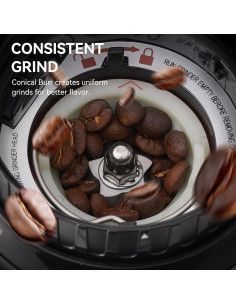 Molino de café eléctrico Olayks OLK-CG206 con temporizador 2