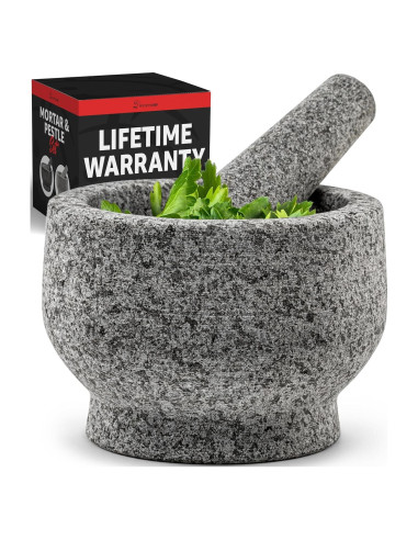 Conjunto de Mortero y Mano de Mortero PriorityChef 1.5 Tazas Granito