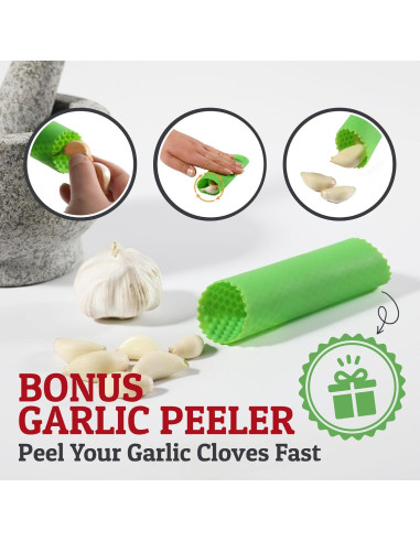 Conjunto de Mortero y Mano de Mortero PriorityChef 1.5 Tazas Granito