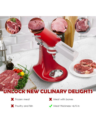 Ablandador de Carne KitchenAid y Cuisinart Acero Inoxidable