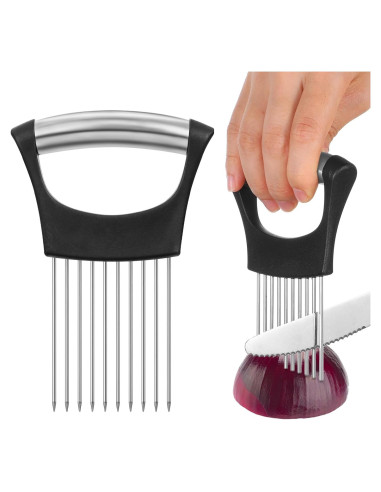 Soporte Cortar Cebolla JIEYAO Acero Inoxidable 14.3x9.4cm