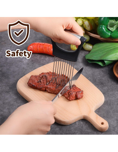 Soporte Cortar Cebolla JIEYAO Acero Inoxidable 14.3x9.4cm