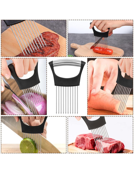 Soporte Cortar Cebolla JIEYAO Acero Inoxidable 14.3x9.4cm Soporte Cortar Cebolla JIEYAO Acero Inoxidable 14.3x9.4cm