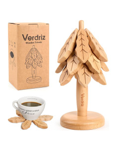 Trivete de Madera de Haya Verdriz Plegable 20 cm para Olla Caliente