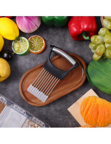 Soporte Cortar Cebolla JIEYAO Acero Inoxidable 14.3x9.4cm