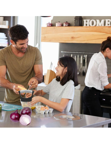 Soporte Cortar Cebolla JIEYAO Acero Inoxidable 14.3x9.4cm