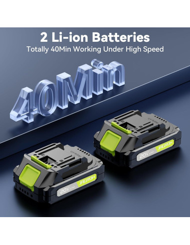 Soplador de Hojas JAGROM Inalámbrico 20V 130 km/h 180 m/h