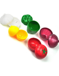 Contenedores de Almacenamiento de Verduras OUKEYI - 5 Piezas Reutilizables 2