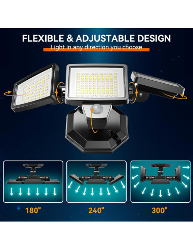 Foco LED de Inundación 65W PURICH con Sensor de Movimiento