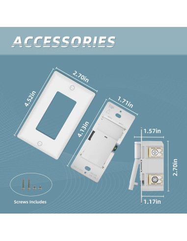 Interruptor de Luz ECOELER con Sensor de Movimiento PIR Blanco