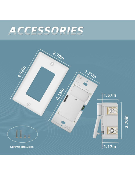 Interruptor de Luz ECOELER con Sensor de Movimiento PIR Blanco