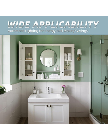 Interruptor de Luz ECOELER con Sensor de Movimiento PIR Blanco