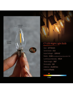 Cordón Accesorio Kiraralite 4 Bombillas LED 1.83m Blanco 2