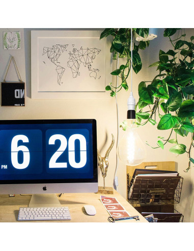 Cable de Extensión Colgante DiCUNO E26 6m con Interruptor - Paquete de 2