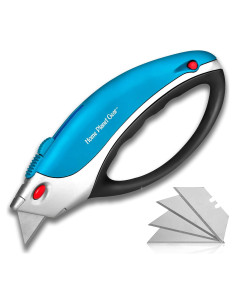 Cortador de Cajas Retráctil Home Planet Gear - Ergonómico Azul