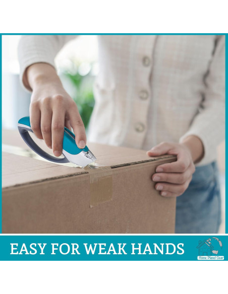 Cortador de Cajas Retráctil Home Planet Gear - Ergonómico Azul