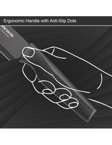 Juego de cuchillos de cocina Brewin 7 piezas acero inoxidable