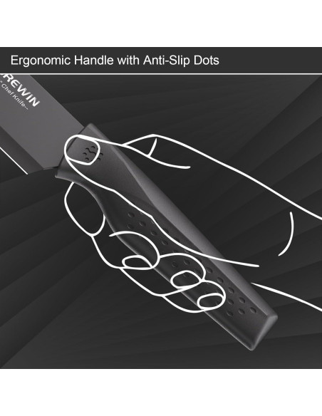 Juego de cuchillos de cocina Brewin 7 piezas acero inoxidable Juego de cuchillos de cocina Brewin 7 piezas acero inoxidable