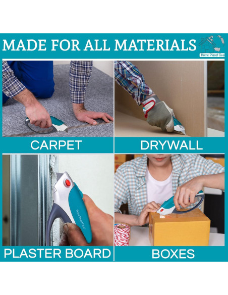 Cortador de Cajas Retráctil Home Planet Gear - Ergonómico Azul