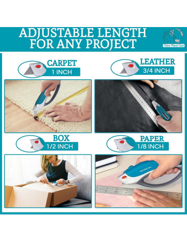 Cortador de Cajas Retráctil Home Planet Gear - Ergonómico Azul