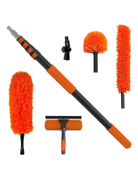 Kit de limpieza Buyplus 6 m, plumero extensible y limpiador de ventanas