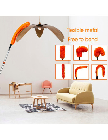 Kit de limpieza Buyplus 6 m, plumero extensible y limpiador de ventanas