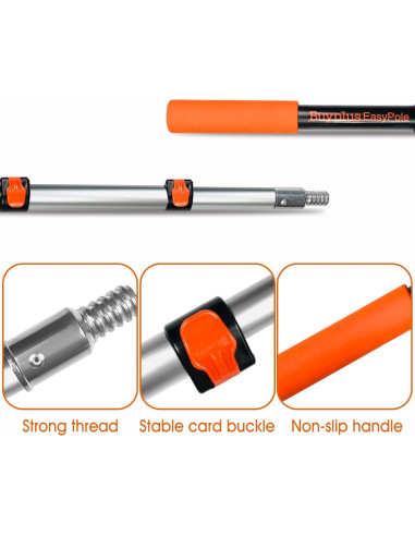 Kit de limpieza Buyplus 6 m, plumero extensible y limpiador de ventanas