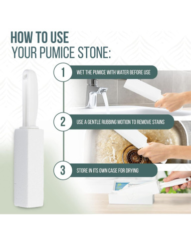 Piedra Pómez Powerstone para Inodoros con Mango - 1 Paquete