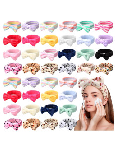 48 Bandas de Cabeza de Spa Giegxin - Lazo Suave Multicolor