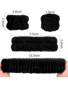 Conjunto 6 Piezas Banda Cabeza y Muñeca ACO-UINT Microfibra 2