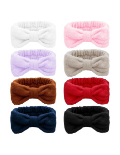 Diademas de Spa Ondder 8 Pcs - Toalla para Maquillaje y Cuidado Facial