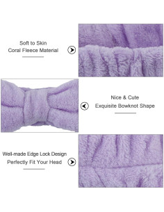 Diademas de Spa Ondder 8 Pcs - Toalla para Maquillaje y Cuidado Facial 2