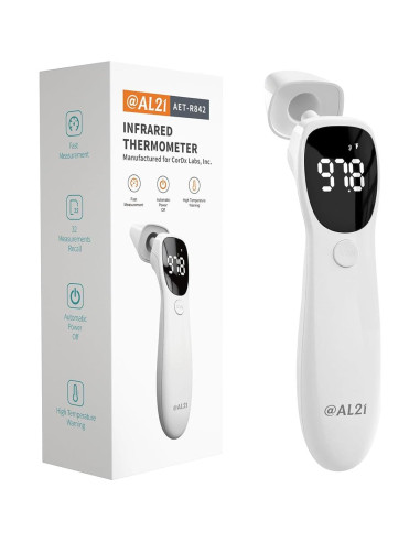 Termómetro Digital Infrarrojo AL21 para Frente y Oído - Rápido y Preciso