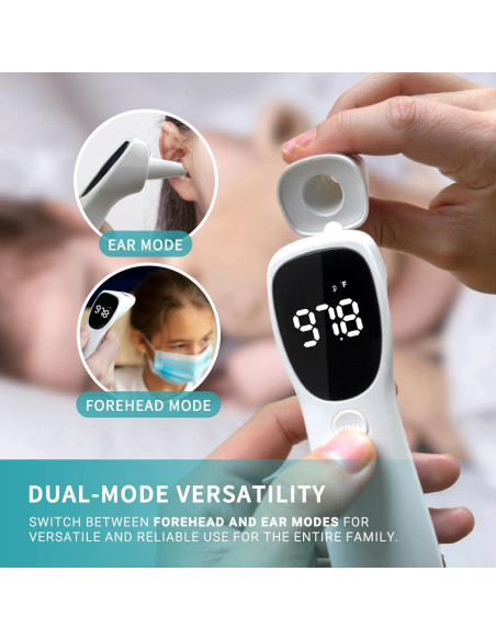 Termómetro Digital Infrarrojo AL21 para Frente y Oído - Rápido y Preciso