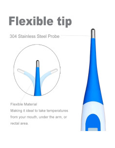 Termómetro Digital Oral BESTWYA 4 Piezas con Baterías LR41 2